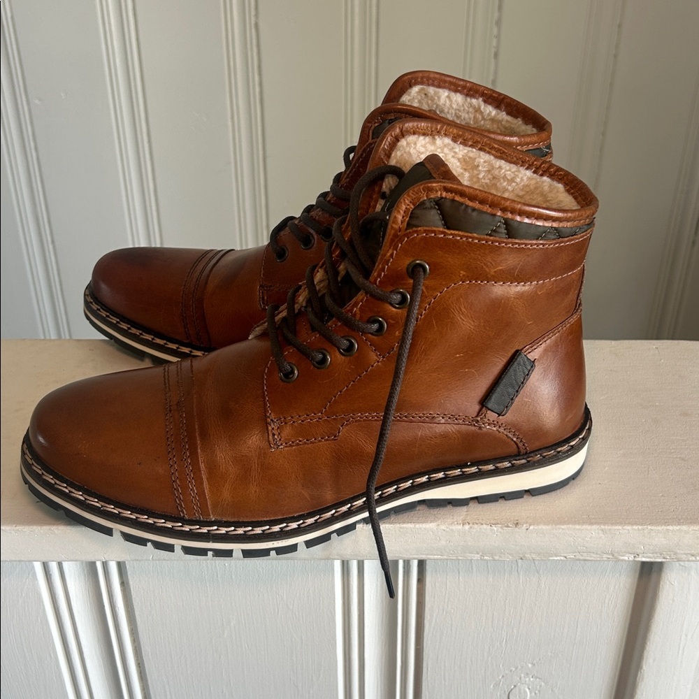 Franco Fortini Blake 561053 Men's Leather Casual Boots, Round‎ Toe Size 9.5